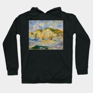 Sea and Cliffs by Auguste Renoir Hoodie